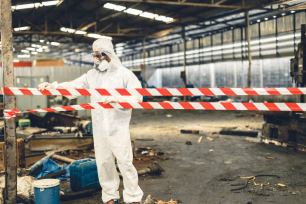 Professional Biohazard technician working in Albany, OR